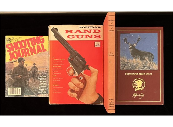 4pc Book Collection Incl. Mastering Muel Deer, Popular Handguns & More