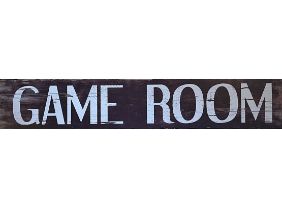 Wooden Game Room Sign