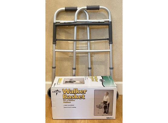 Adjustable Walker W/ Walker Basket