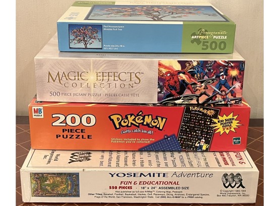 4pc Assorted Puzzle Collection