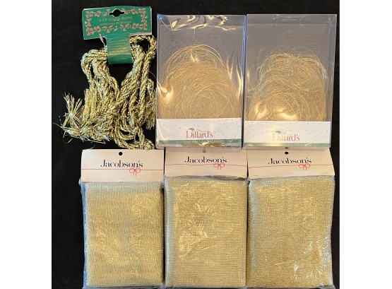 Gold Lot Decor Incl. Gold Angel Hair & More
