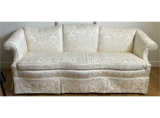 White Floral Couch