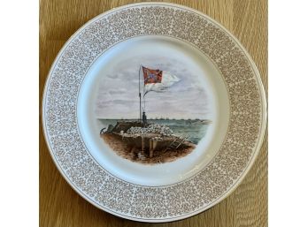 1971 Lenox Fort Sumter Trustees Of The White House Of The Confederacy Commemorative Plate