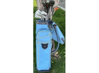 Used Women's Golf Bag & Hogan Clubs  Incl. Irons, Drivers, & More