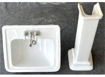Ceramic Sink W/ Pedestal
