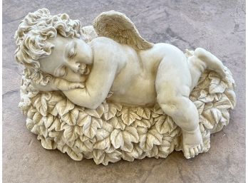Sleeping Cherub Resin Statue