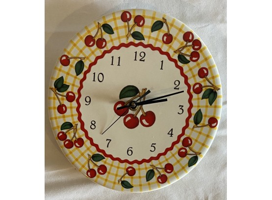 Marry Engelbreit Cherry Themed Clock