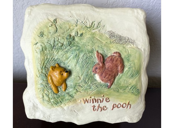 Winnie The Pooh Trinket Box With Shadow Box Interior
