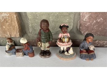 4 Assorted Small Figurines From Different Brands Including Pastimes