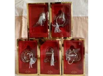 Collection Of 5 Lenox Christmas Ornaments In Original Boxes (4)