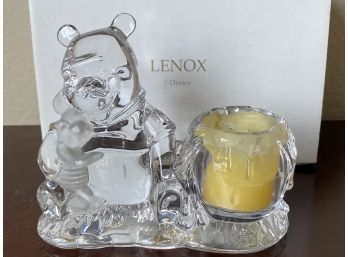 Lenox Full Leaded Crystal Winnie The Pooh Candle Holder