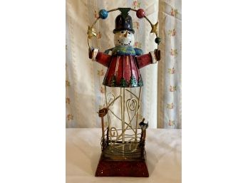 Hand Painted 10' Metal Snowman Decoration