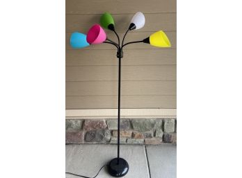 Multi-colored Tree Lamp With Adjustable Brightness Control