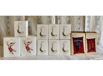 11 Hallmark Keepsake Ornaments In Original Boxes