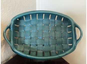 Parmentier Decorative Woven Ceramic Bread Basket