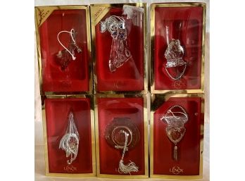 Collection Of 6 Lenox Christmas Ornaments In Original Boxes (2)