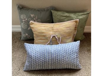 4 Assorted Donna Karan New York Decorative Pillows