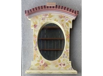 Stonehouse Farm Goods Hand Painted Solid Wood Floral Mirror