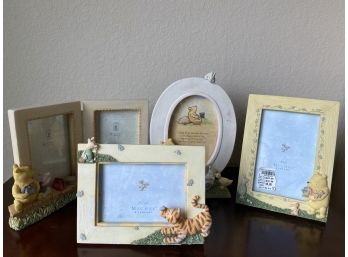 Collection Of 4 Classic Pooh Picture Frames By Michel & Co
