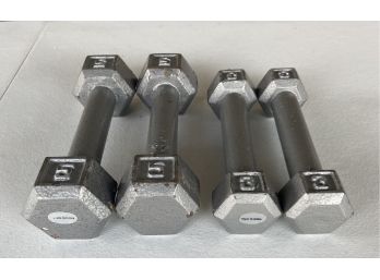 2 Sets Of Dumbbells 3 And 5 Pounds