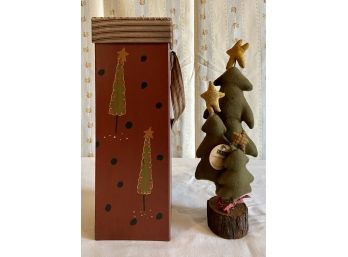Lang Fabric Christmas Tree Decor With Festive Box