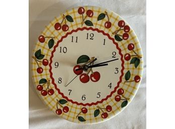 Marry Engelbreit Cherry Themed Clock