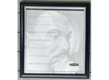 Anheurser-Busch Companies Poster Of Martin Luther King “The Ultimate Measure Of A Man” Poster