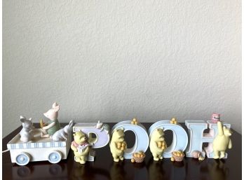 Michel & Company Winnie The Pooh Train Set With POOH Letters