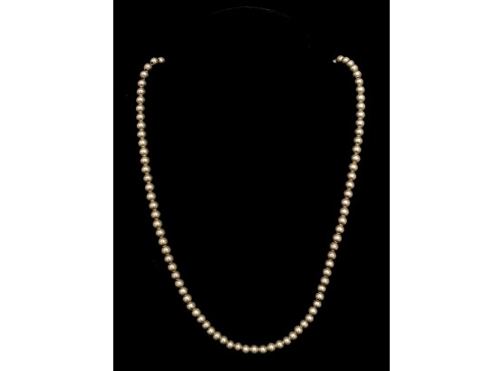 .925 Sterling Silver Navajo Pearl Necklace