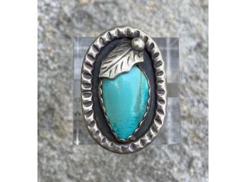 Dine Ramone Platero .925 Sterling Silver And Turquoise Ring