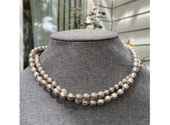 .925 Sterling Silver Navajo Pearls