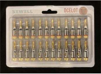 New In Package Sewell Ocelot Banana Plugs