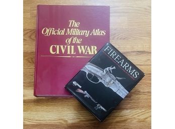 Large Military Atlas Of Civil War & Firearms Book