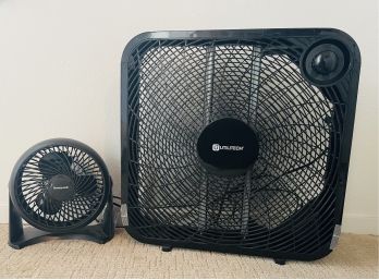 2 Fans With 1 20' Sq Box Fan