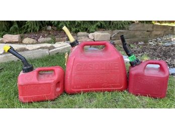 Small Grouping Of Gas Cans