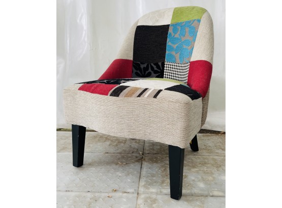 Cute Patchwork Armless Accent Chair