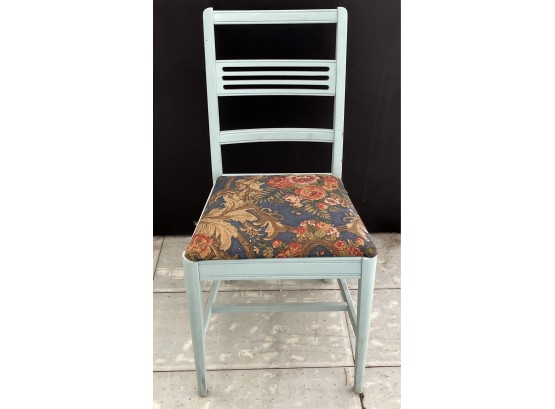 Upholstered Armless Floral Kitchen Chair