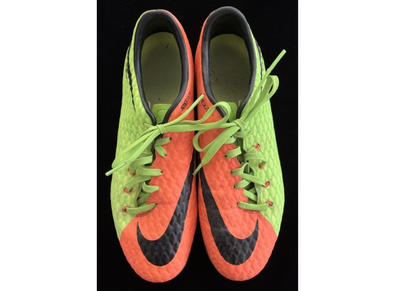 Neon Green & Orange NikeSkin HyperVenom Lace-up Soccer Shoes