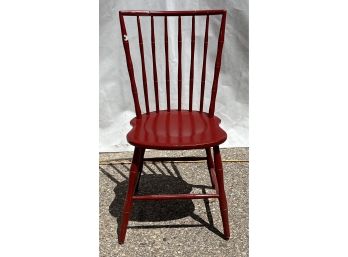 Vintage Wood Red Chair