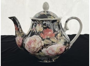 Kent Pottery Floral Teapot W/ Lid