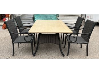 Patio Table And 4 Chairs Table -