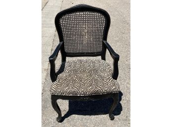 Zebra Print Accent Chair 23' X 24' X 39'