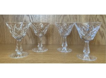 Lot Of 4 Waterford Crystal Liqueur Glasses