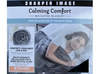 Sharper Image Calming Comfort 10 Pound Weighted Blanket New In Box