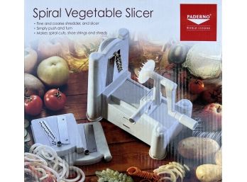 Padermo Spiral Vegetable Slicer New In Box