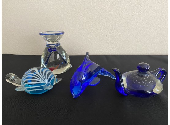Lot Of 4 Murano Like Pieces