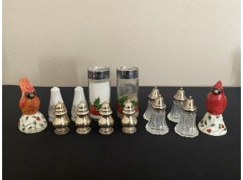 Lot Of 14 Salt And Pepper Shakers