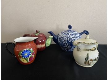 Lot Of 4 Teapots