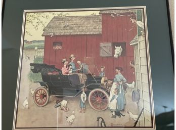 Framed & Matted Norman Rockwell Picture Poster