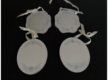Lot Of 4 Etched Mirrors